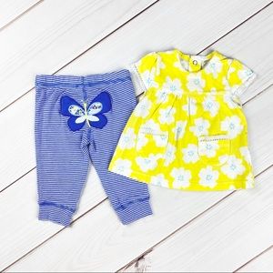 Carter's Yellow and Blue Kids Matching Set